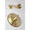 Kingston Brass KB2637BXTSO Metropolitan Shower Trim Only W/out Valve, Brushed Brass KB2637BXTSO